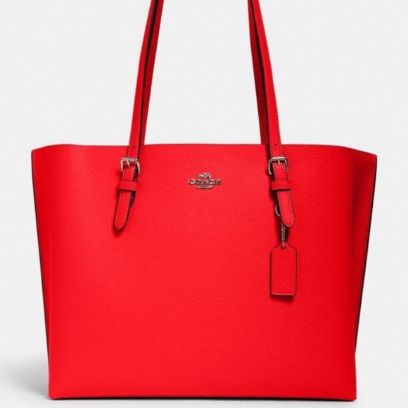 Coach Handbags - Coach Mollie Tote - Miami Red - HTF